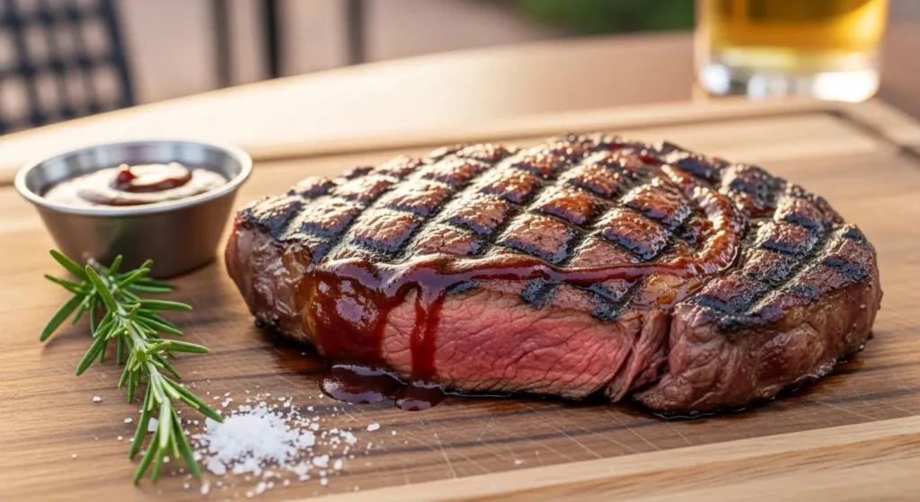 Ribeye with BBQ Sauce