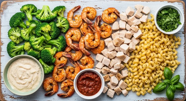 Queensland Chicken & Shrimp Pasta