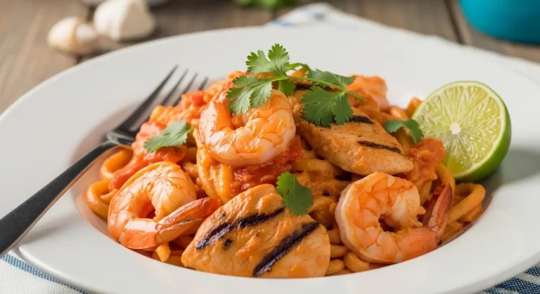 Chicken & Shrimp Pasta