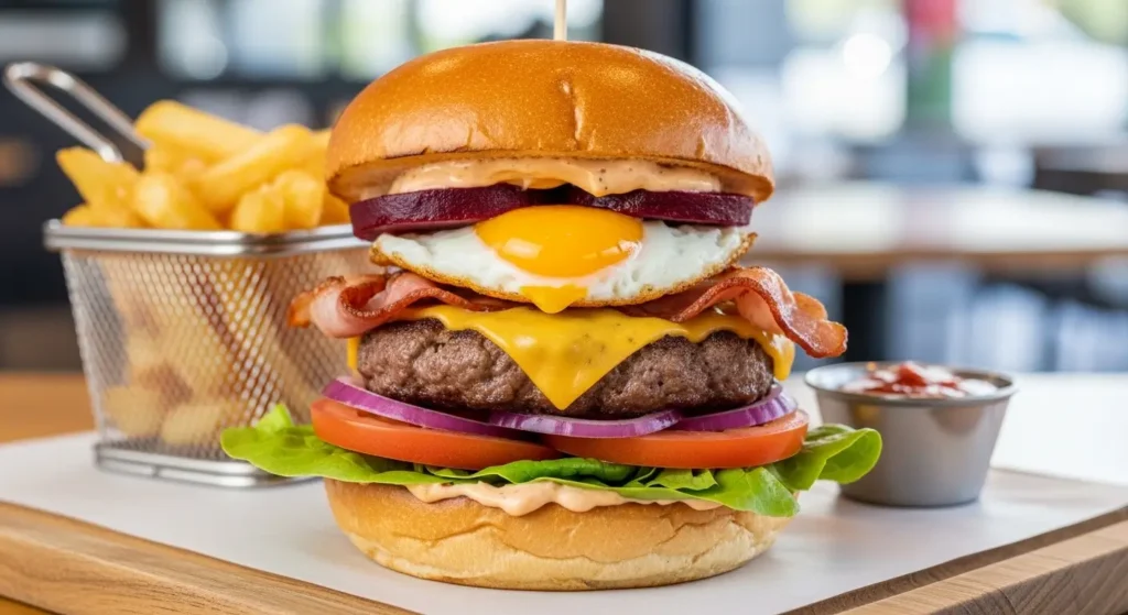 Aussie Burger with the Lot