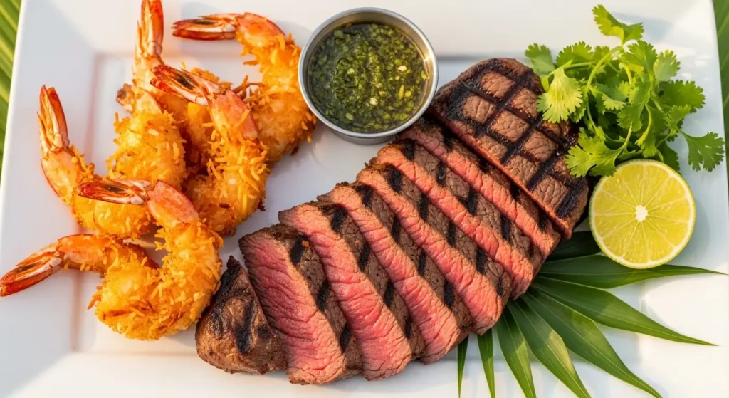 Sirloin & Coconut Shrimp