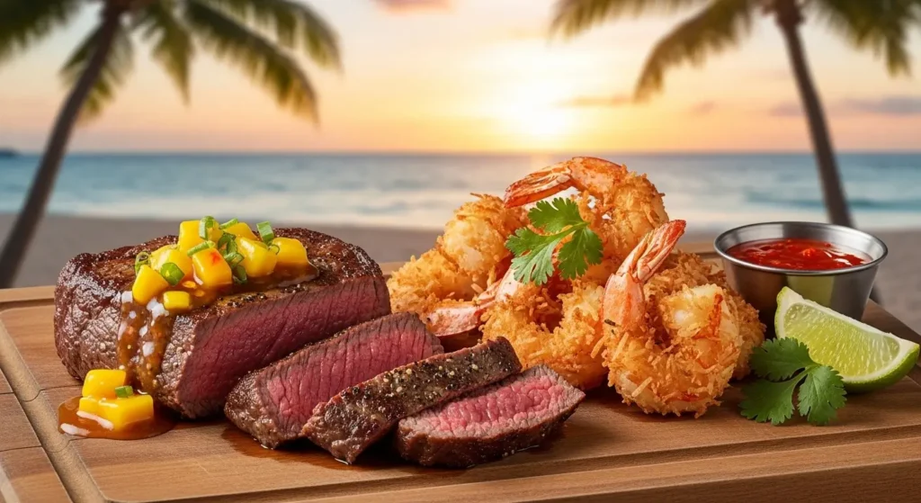 Sirloin & Coconut Shrimp