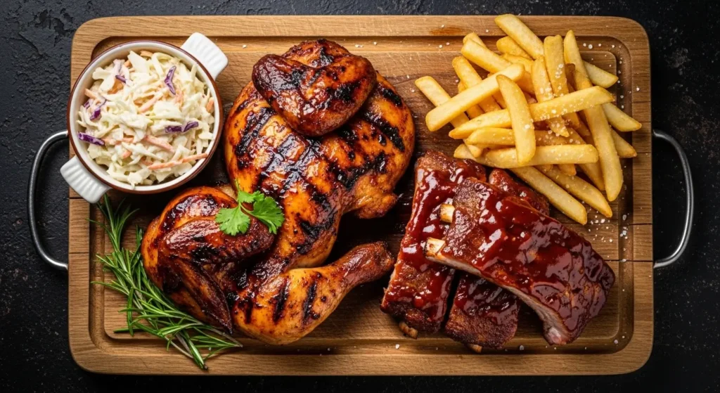 BBQ Chicken Ribs Combo