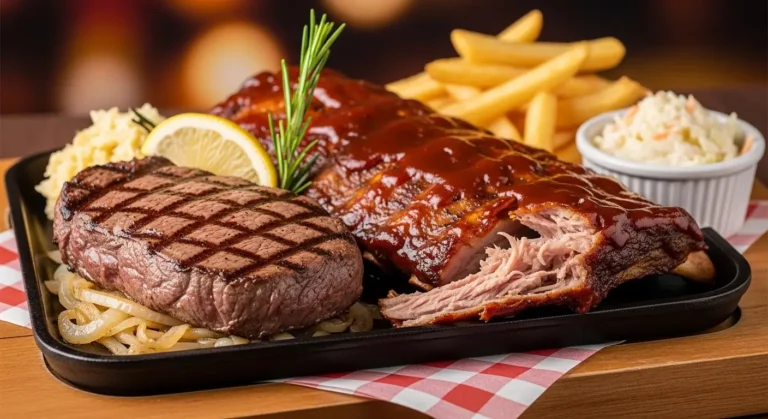 Sirloin & BBQ Ribs Combo: A Hearty and Flavorful Feast